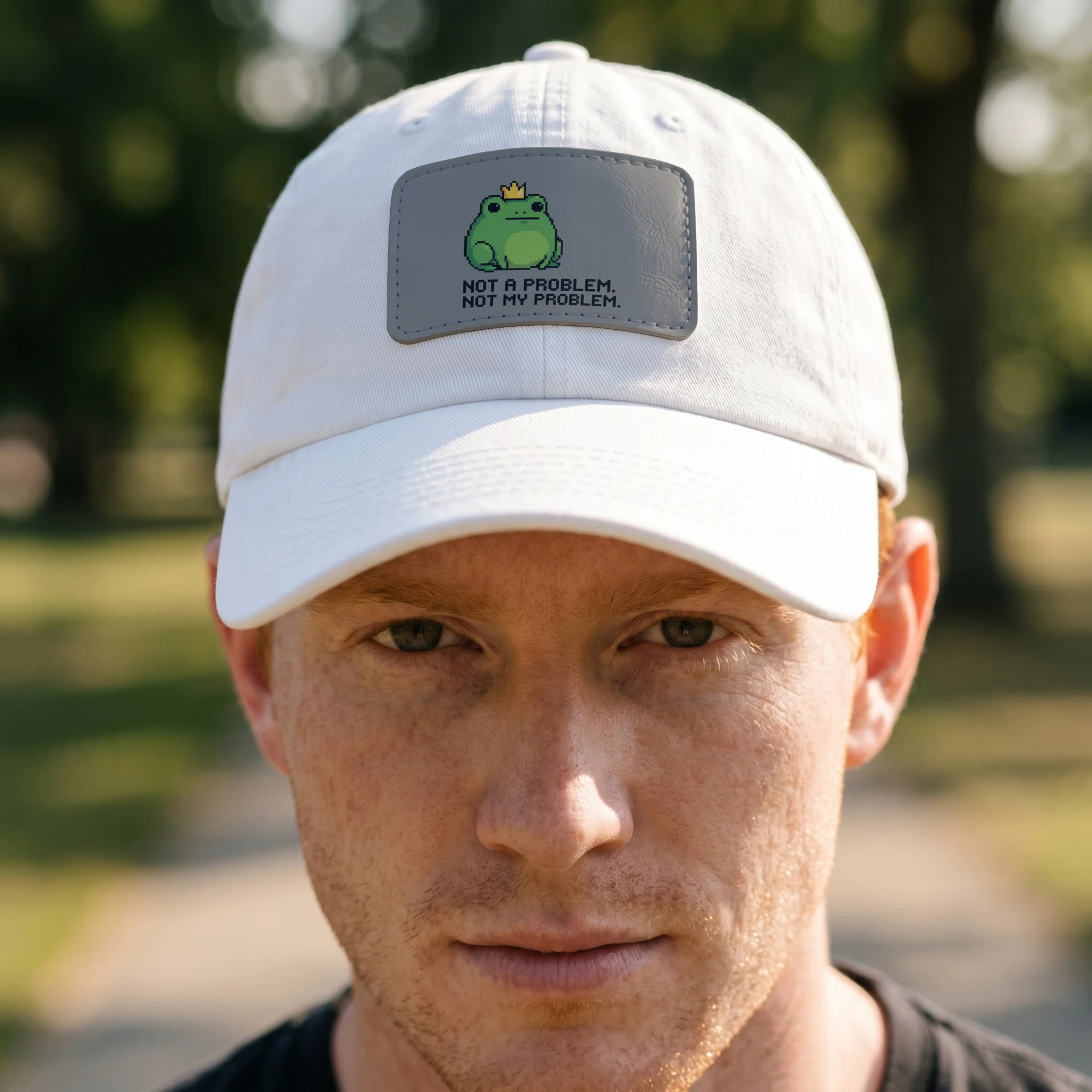 Dad Hat with Leather Patch (Rectangle) Görsel 2