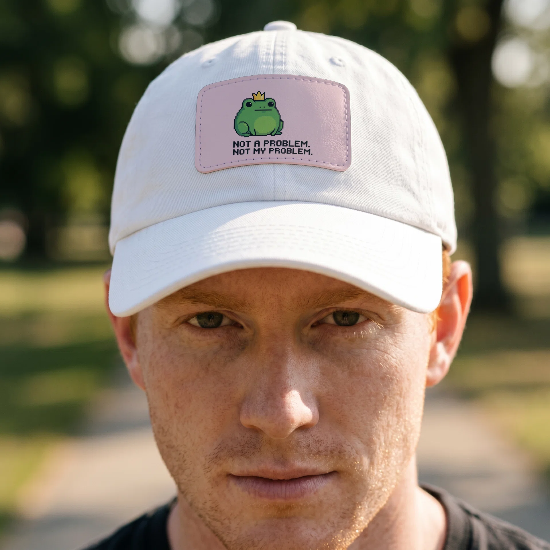 Dad Hat with Leather Patch (Rectangle) Görsel 2