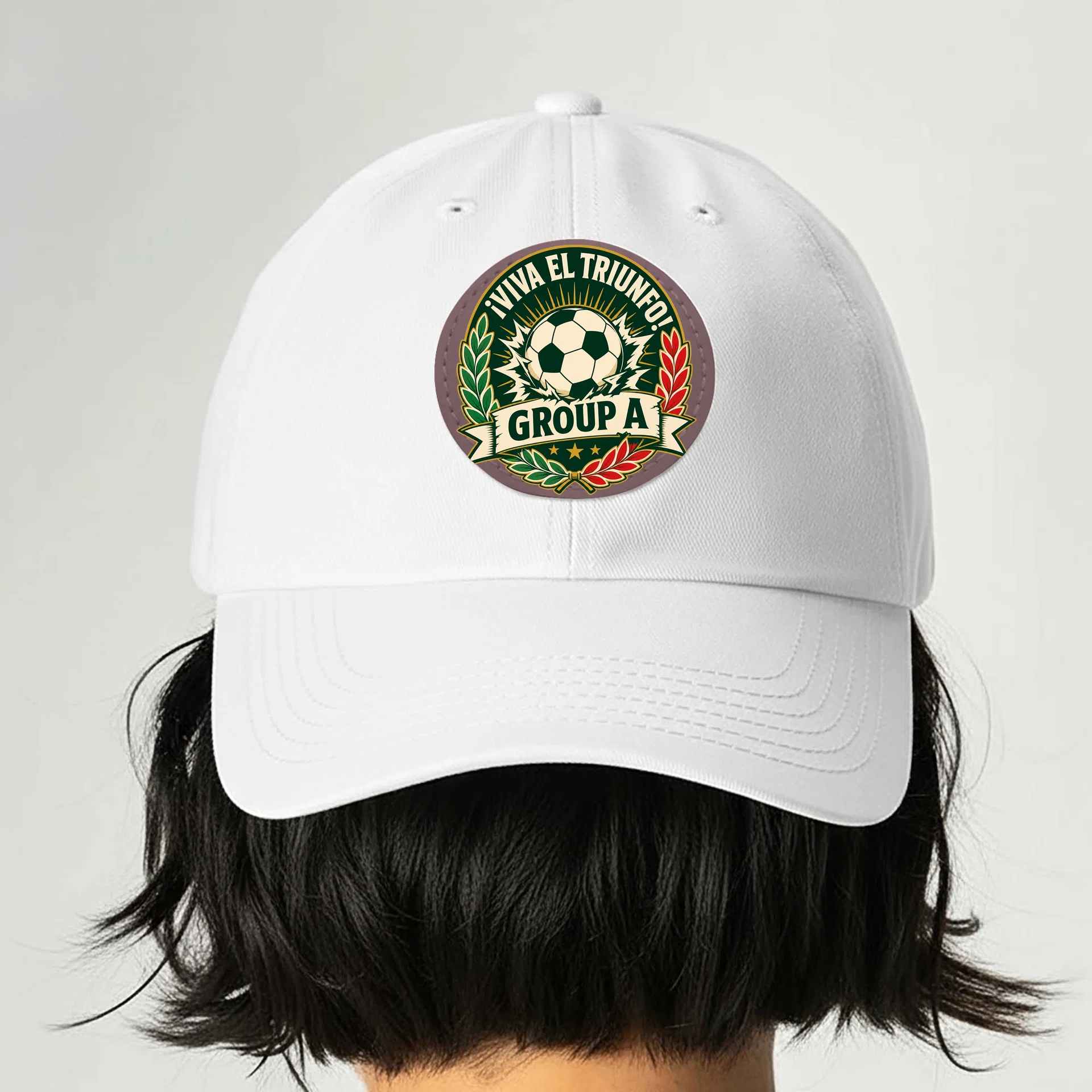 Dad Hat with Leather Patch (Round) Görsel 2