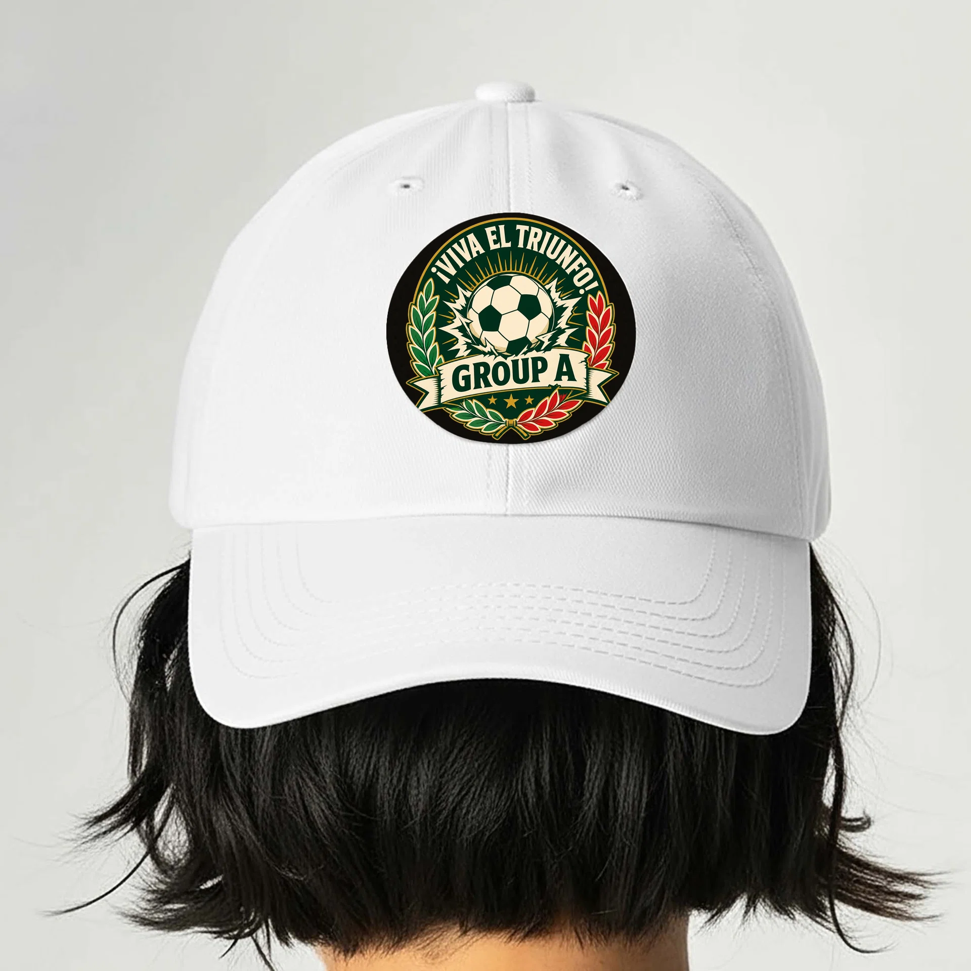 Dad Hat with Leather Patch (Round) Görsel 2