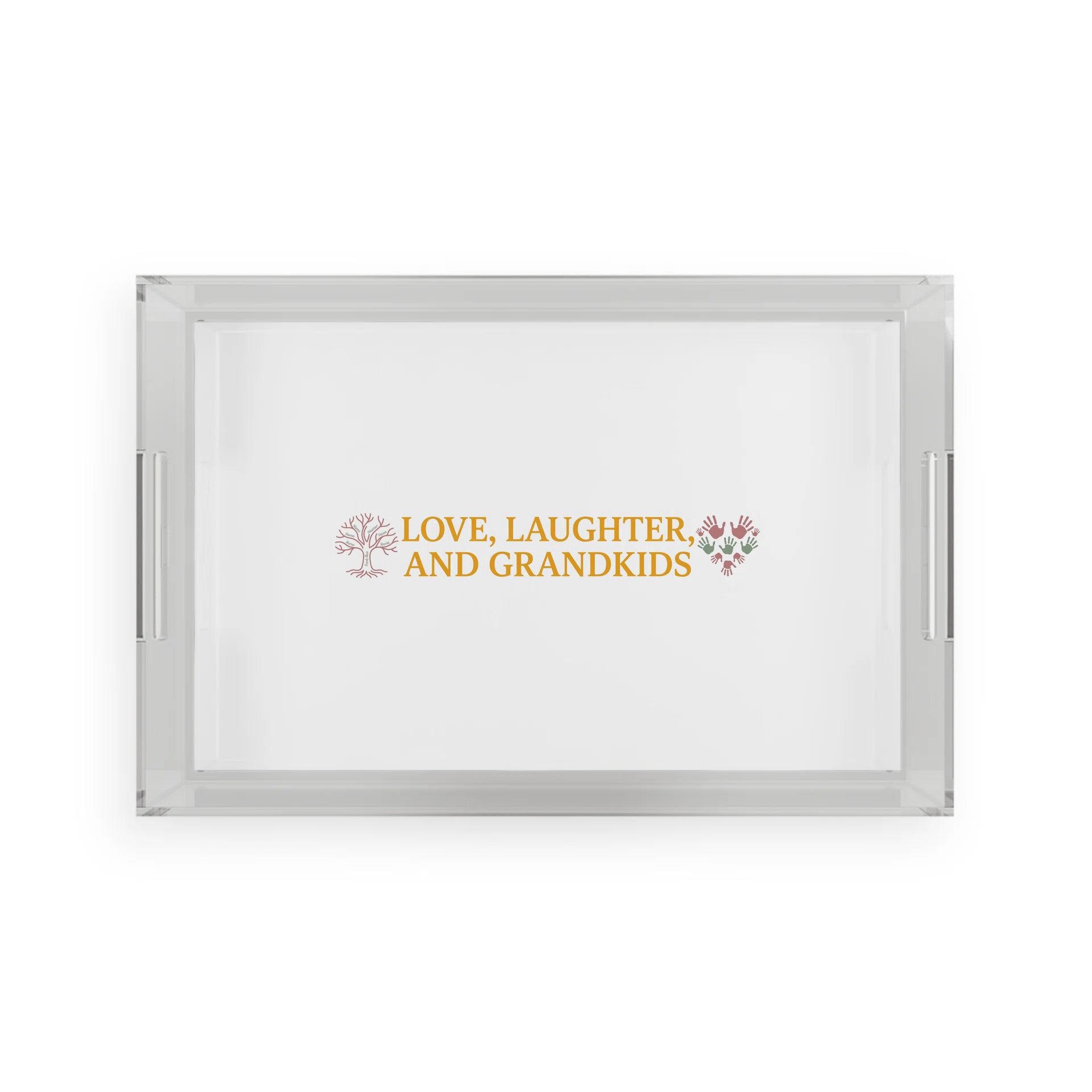 Acrylic Serving Tray Görsel 2