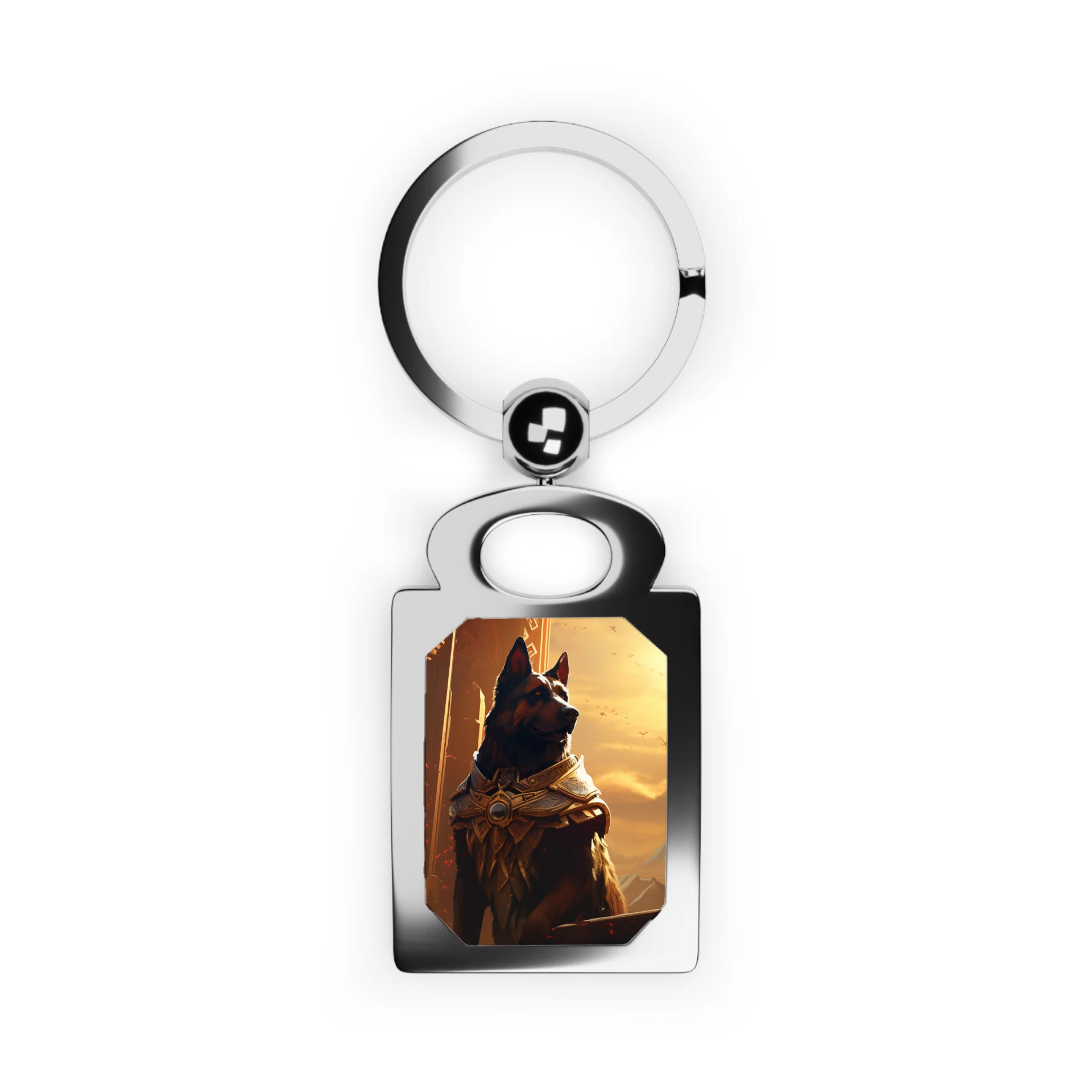 Rectangle Photo Keyring Görsel 2