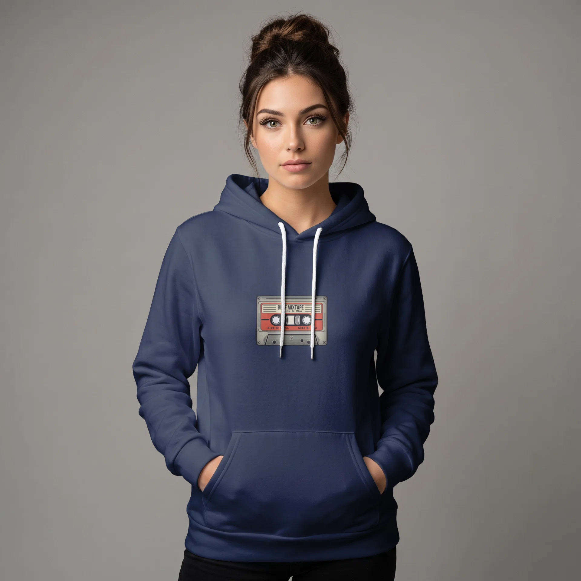 Unisex Sponge Fleece Pullover Hoodie - Bella Canvas 3719 Görsel 2