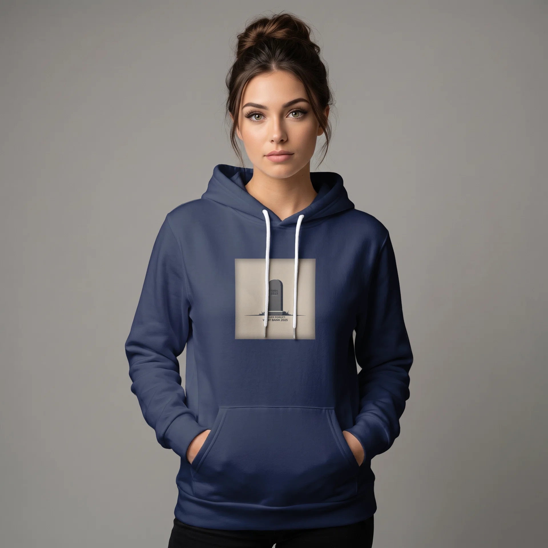 Unisex Sponge Fleece Pullover Hoodie - Bella Canvas 3719 Görsel 2