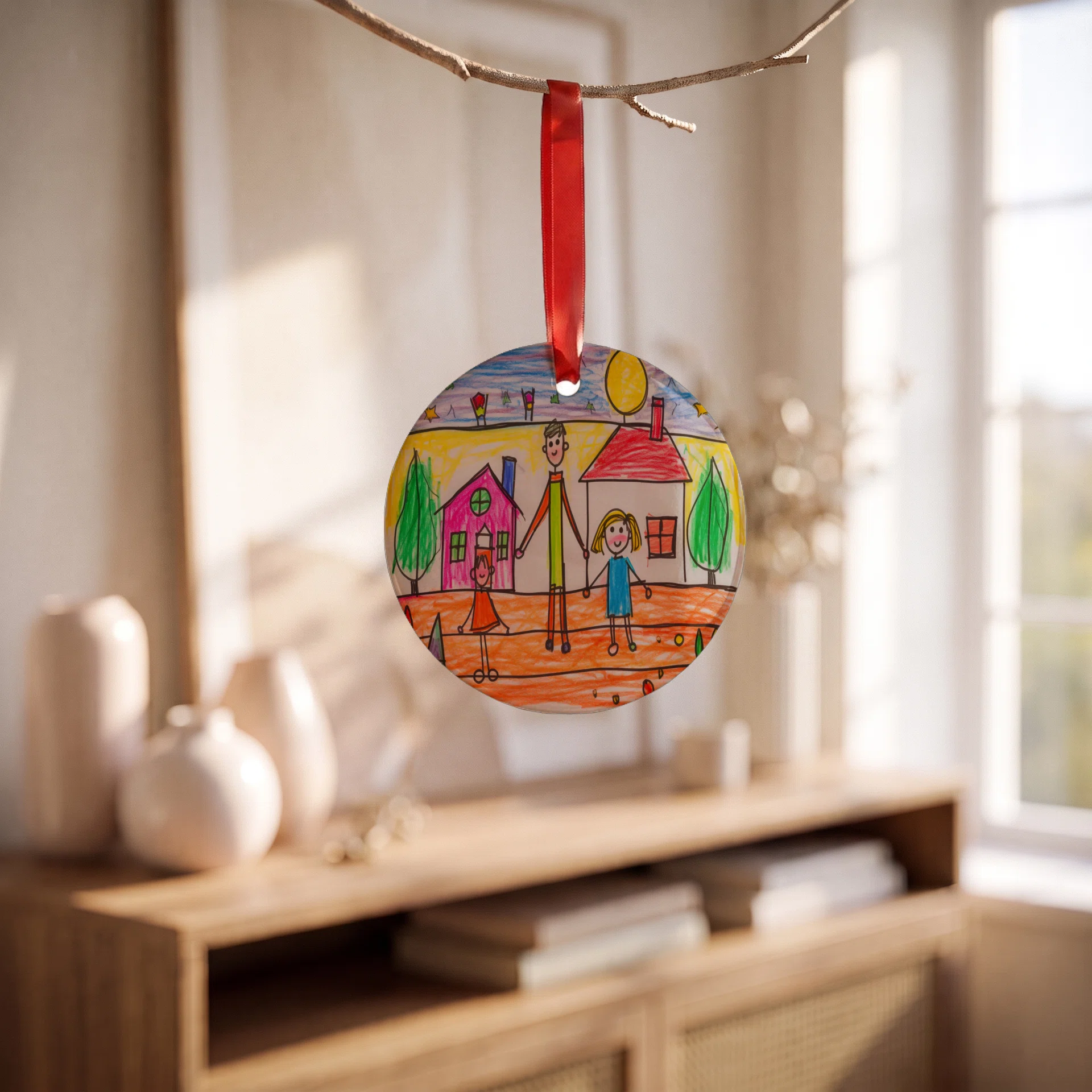 Acrylic Ornament with Ribbon Görsel 2