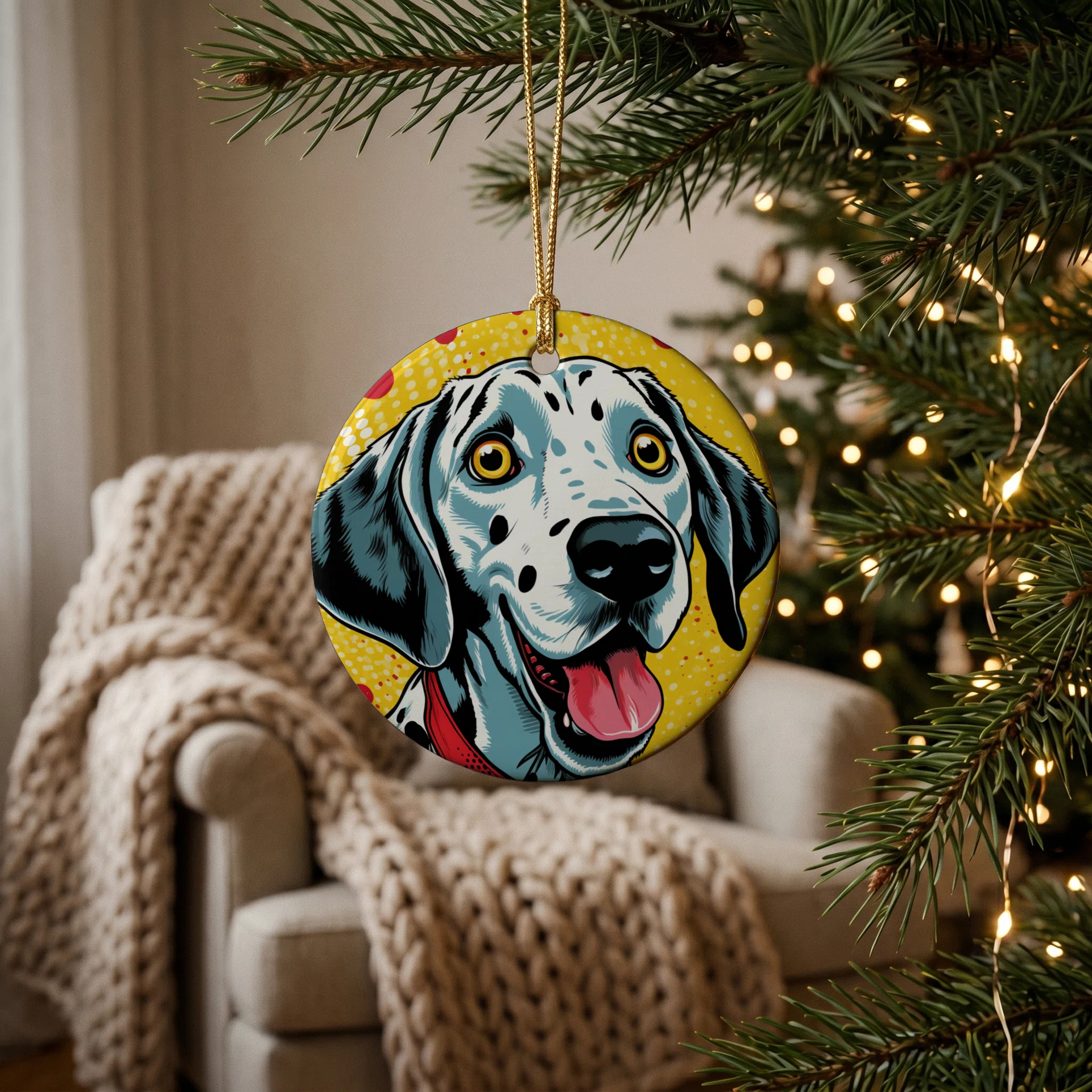 Ceramic Decoration Ornament - 2.8' Görsel 2