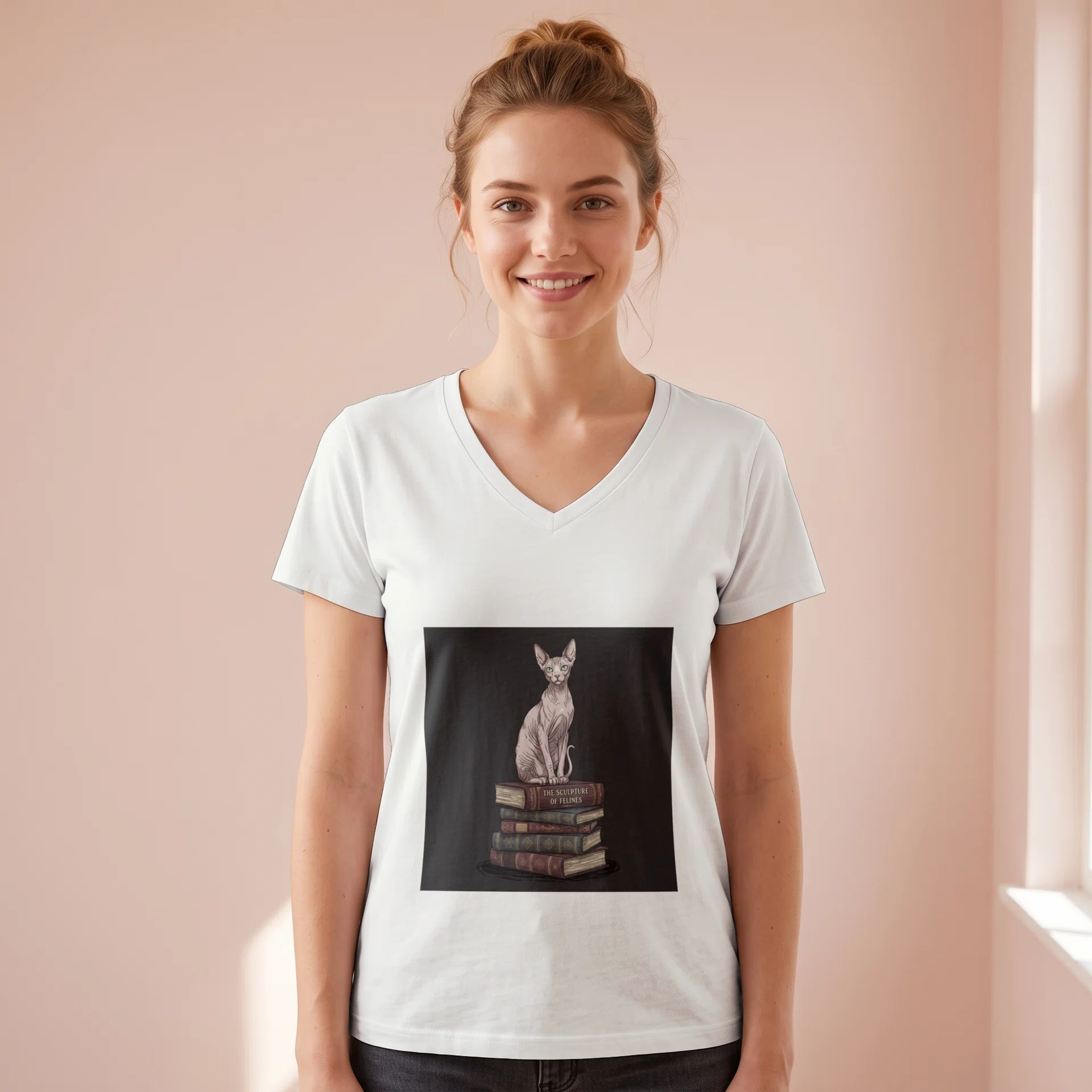 Unisex Jersey Short Sleeve V-Neck Tee - Bella Canvas 3005 Görsel 2