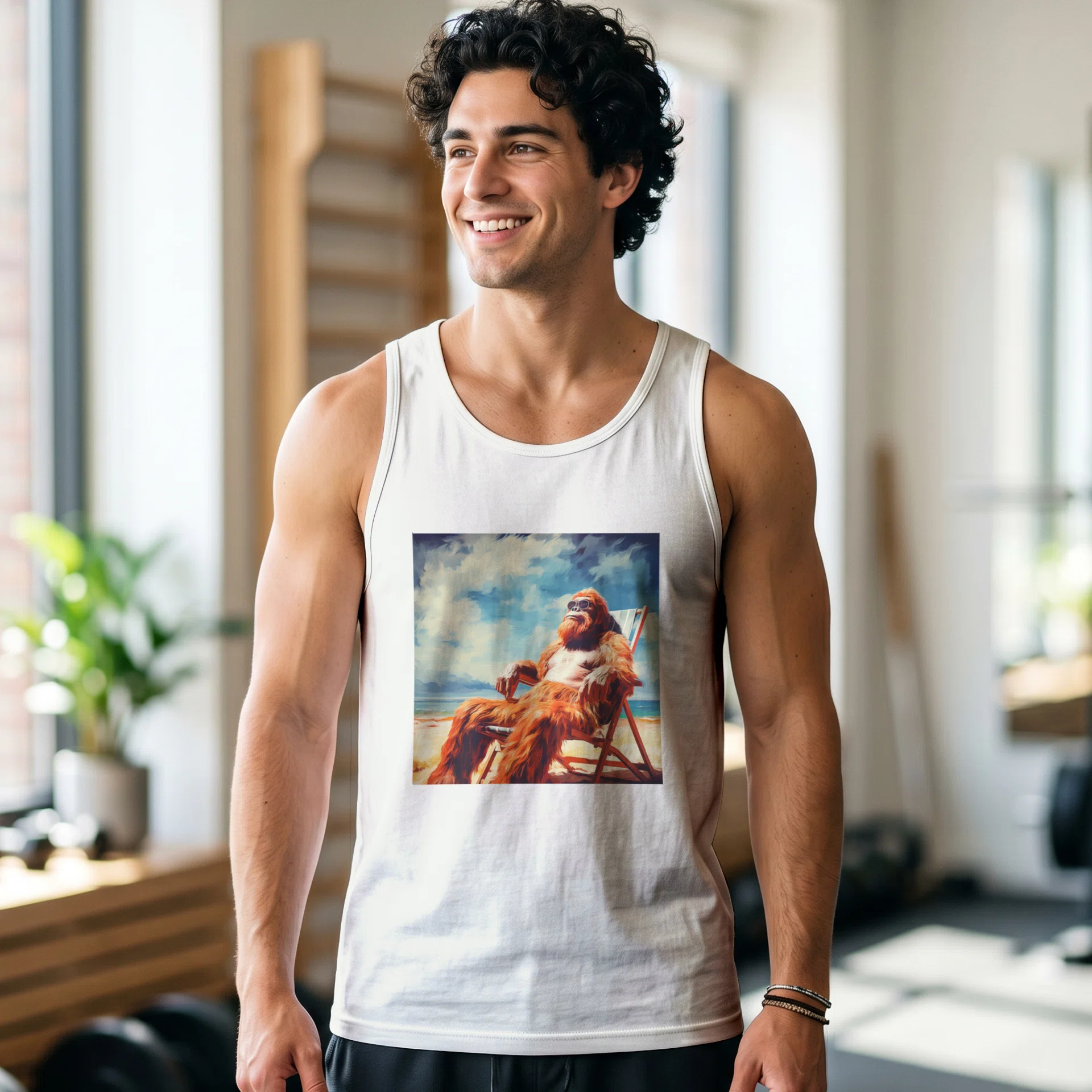 Unisex Garment-Dyed Tank Top - Gildan 5200 Görsel 2