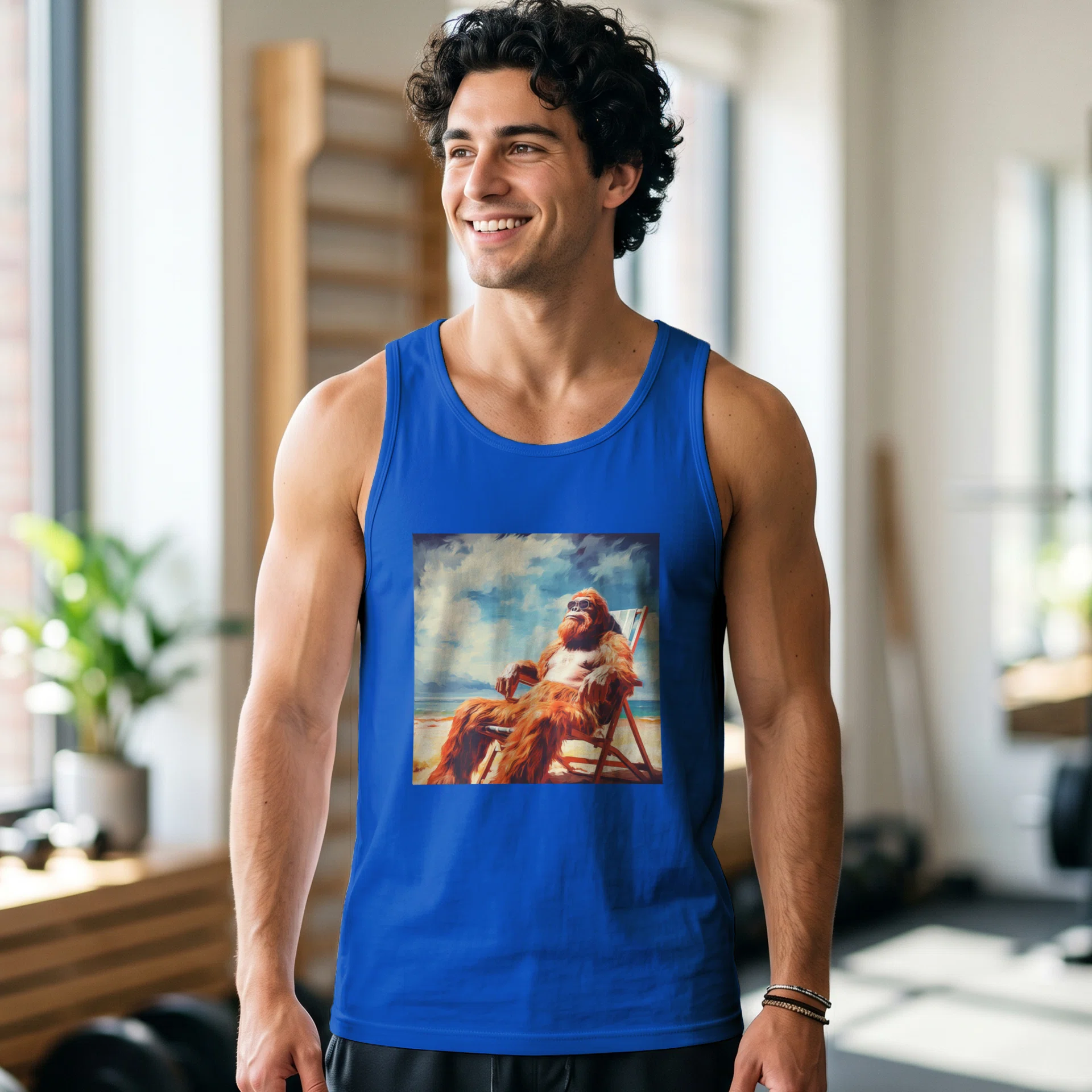 Unisex Garment-Dyed Tank Top - Gildan 5200 Görsel 2