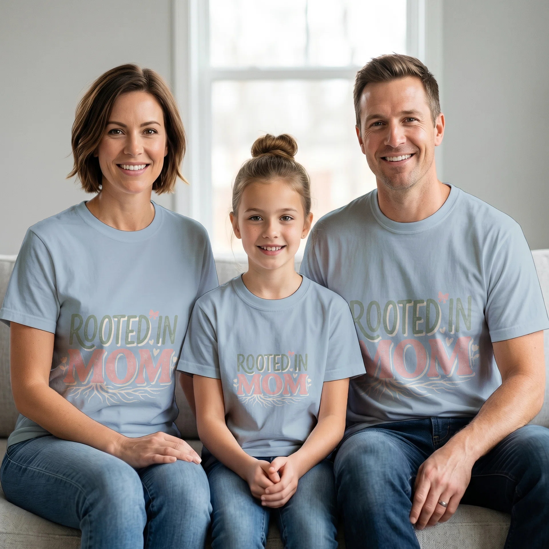 Family Matching Garment-Dyed T-Shirt Set Görsel 2